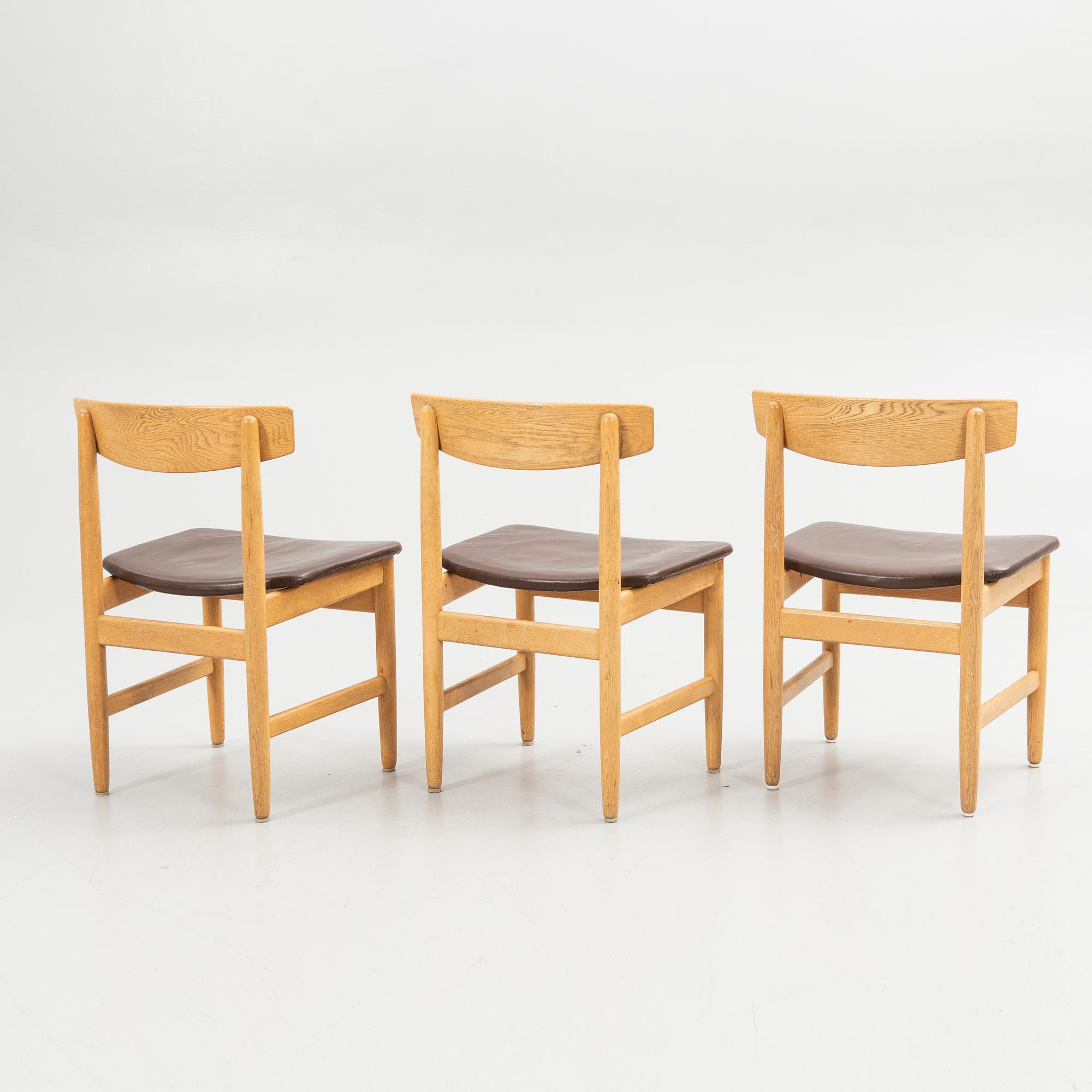 Børge Mogensen, Chairs, 5 pcs, "Öresund", Karl Andersson & Söner, second half of the 20th century.