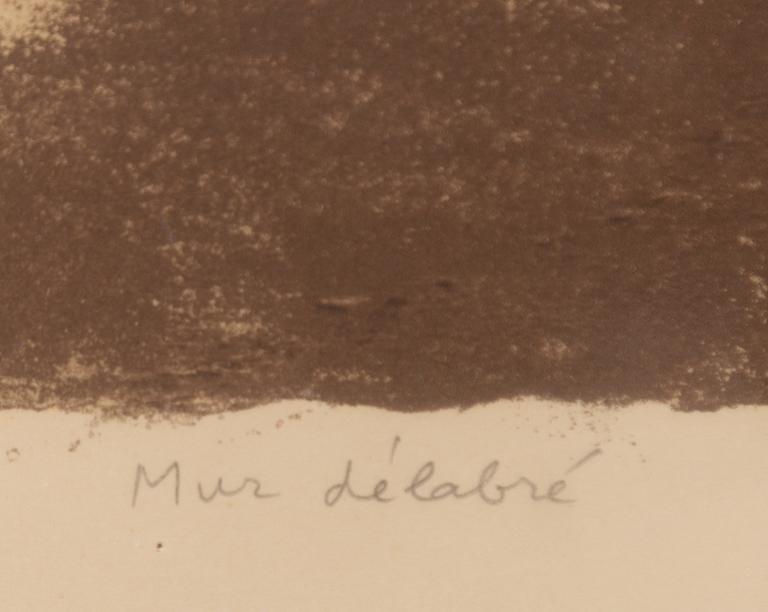 Jean Dubuffet, "Mur délabré".