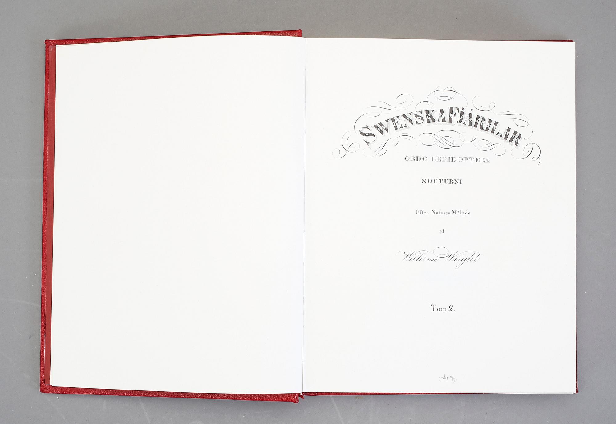 BOKBAND, Wilhelm von Wright, Swenska fjärilar 1-3. Rene Coeckelberghs Editioner, 1989.