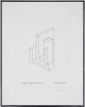 OSCAR REUTERSVÄRD, tuschteckning. Sign.