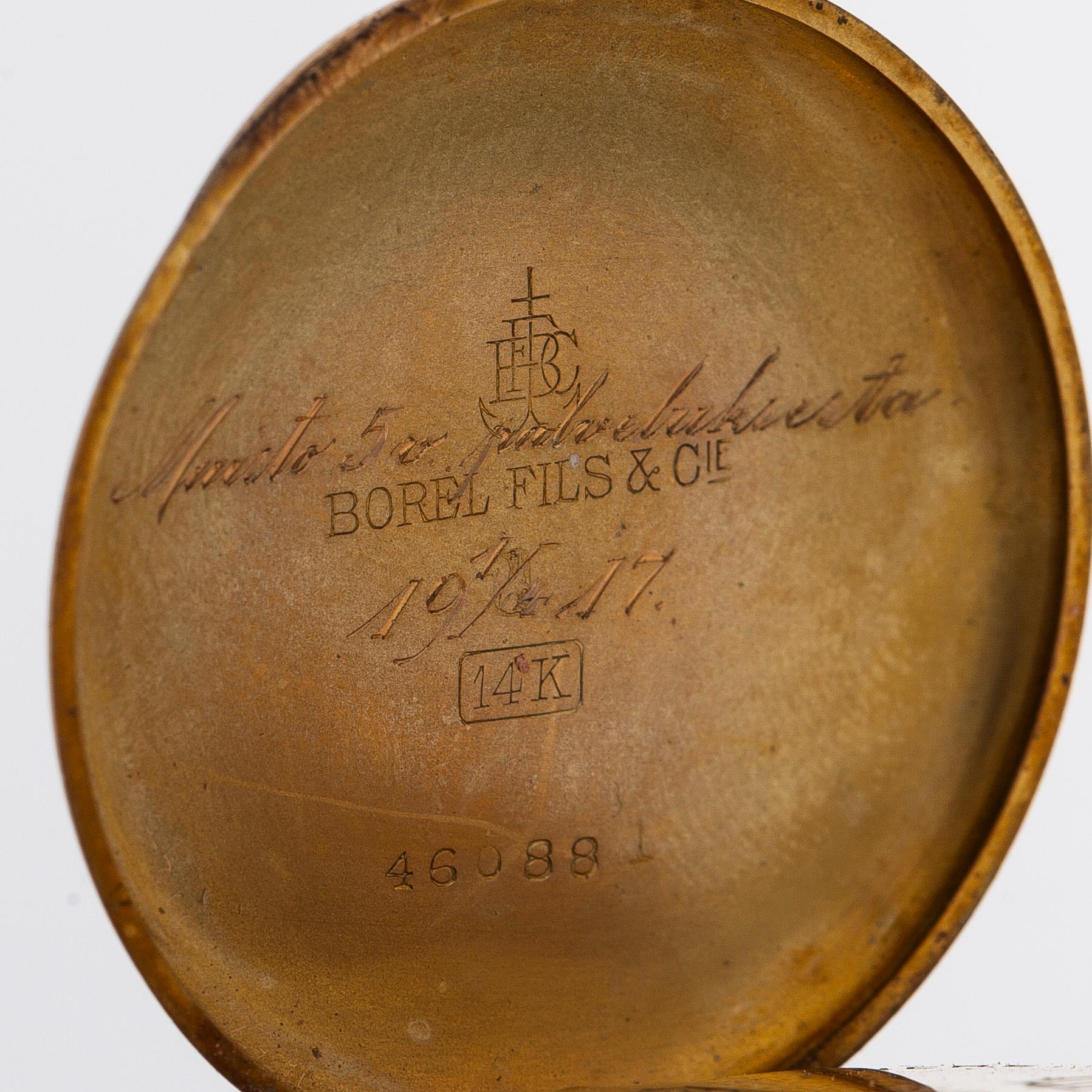Borel Fils & Cie, fickur/mormorsur, 33,5 mm.
