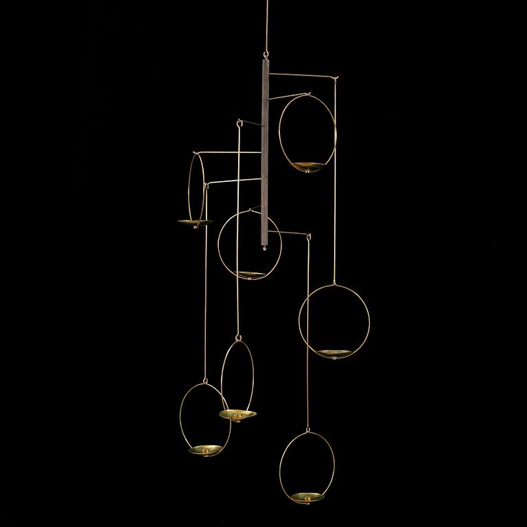 LJUSMOBIL, mässing, Kaija Aarikka Finland, 1965.