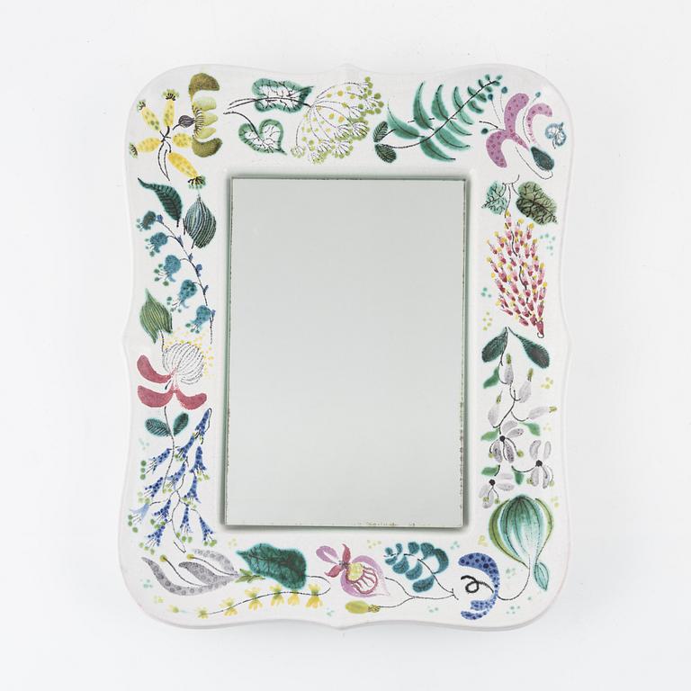 Stig Lindberg, an earthenware mirror, Gustavsberg Studio, Sweden.