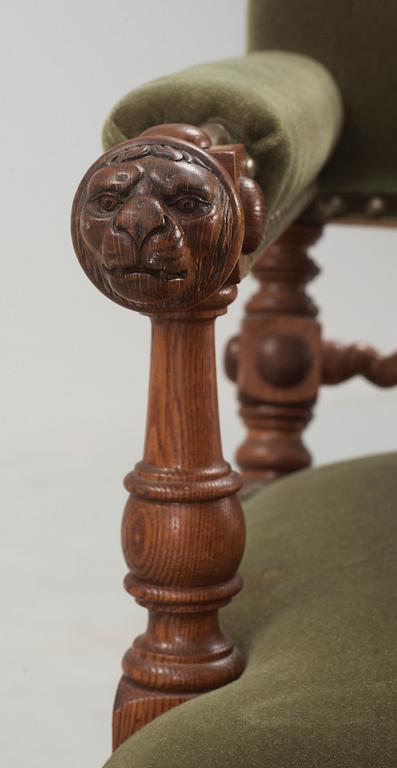 KARMSTOL, barockstil, 1900-talets första hälft.