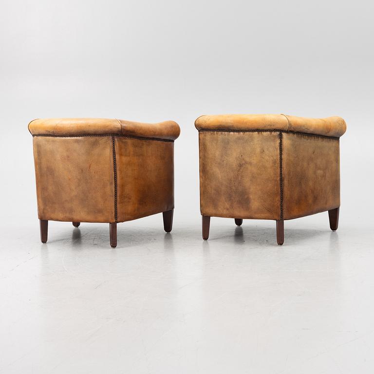 Clubfåtöljer, ett par, Bendic International, 1900-talets slut.