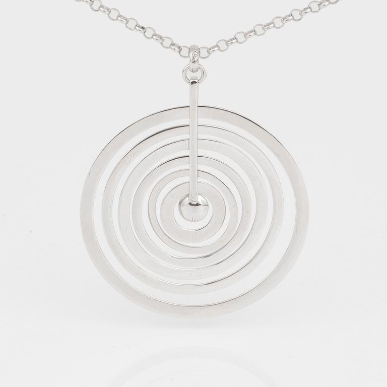 HALSSMYCKE, Tapio Wirkkala, "Silver Moon", sterlingsilver, Kultakeskus Oy, nytillverkning mellan 2000-2003.