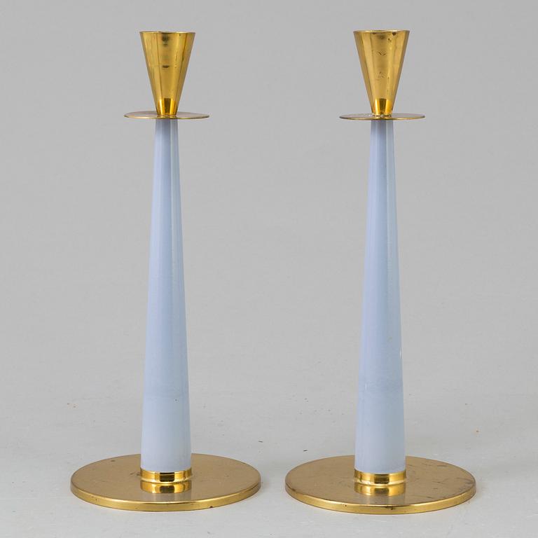 LJUSSTAKAR, ett par, Nils Johan, omkring 1900-talets mitt.