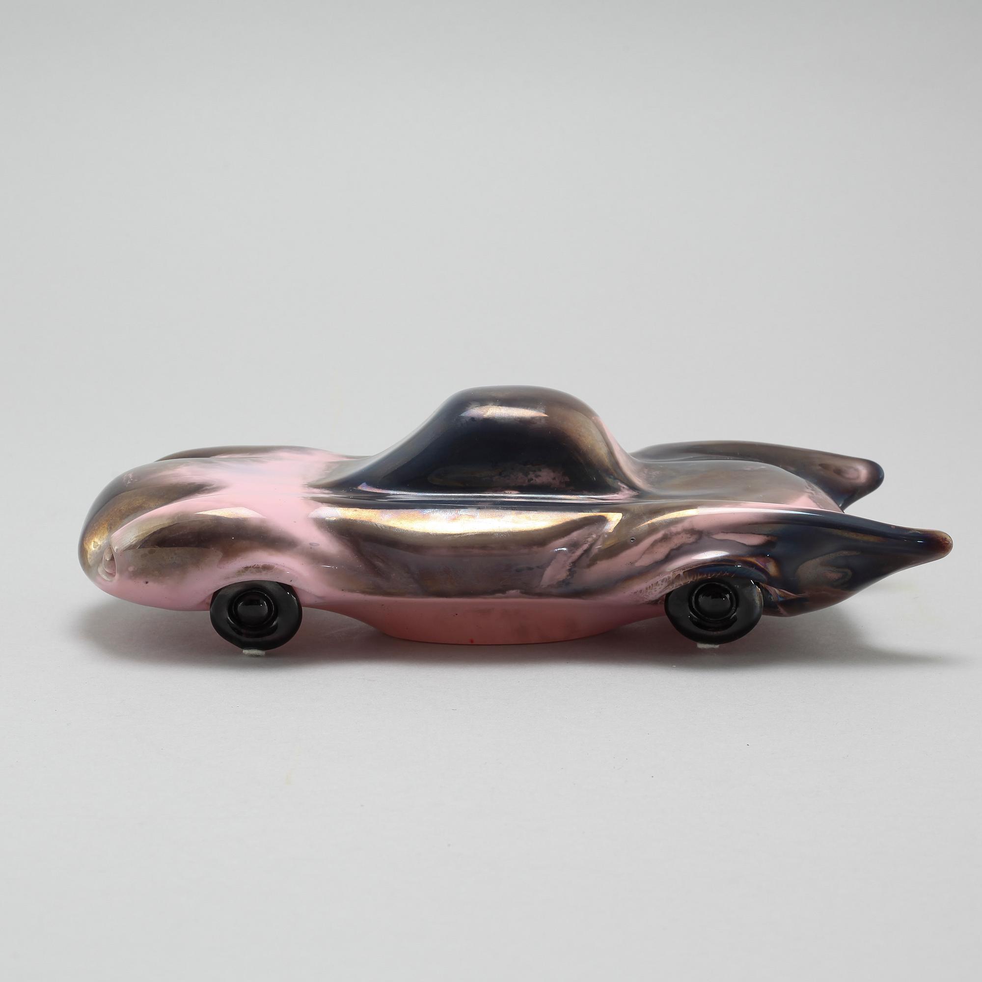 A glass sculpture by Olle Bronzén for Kosta Boda, limited edition 300, signed.