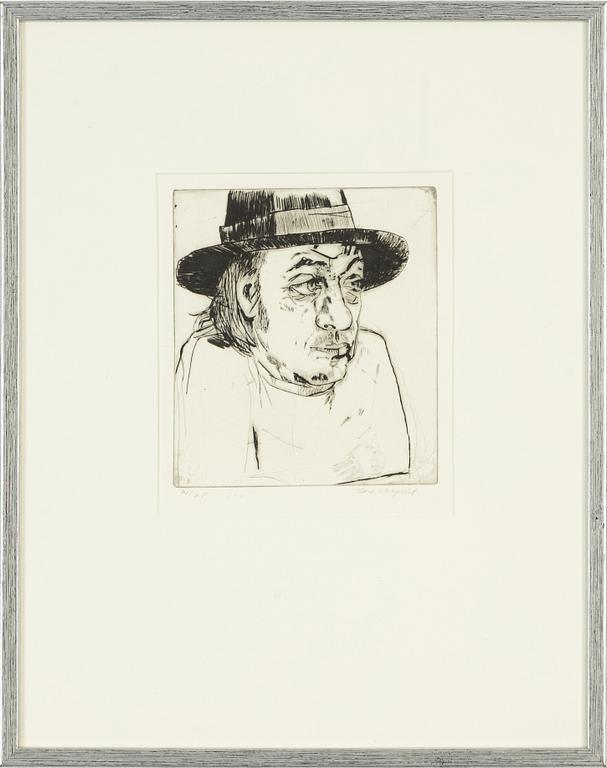 Lena Cronqvist, drypoint, signed 21/25.