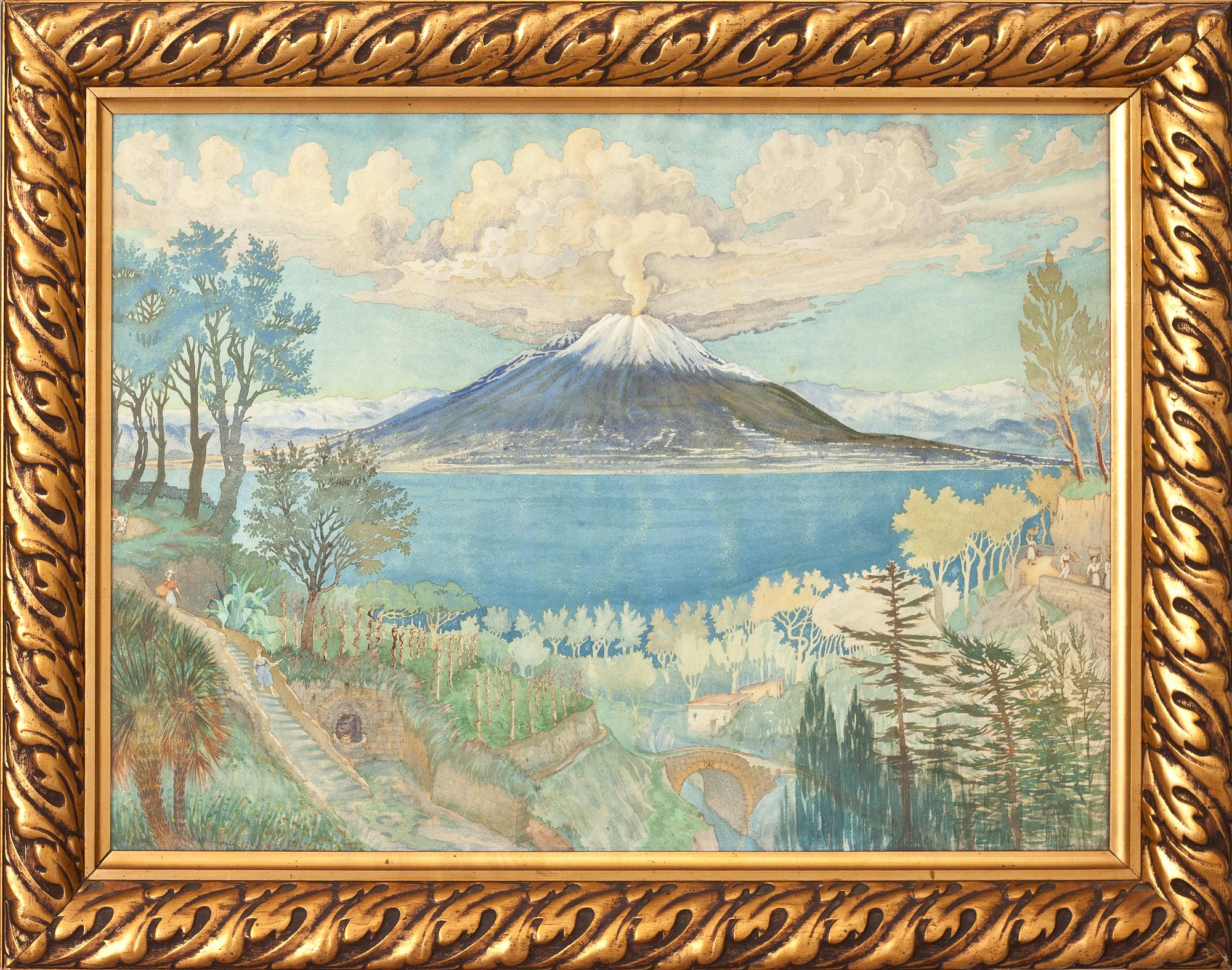 OKÄND KONSTNÄR, akvarell, omkring 1900-talets början.