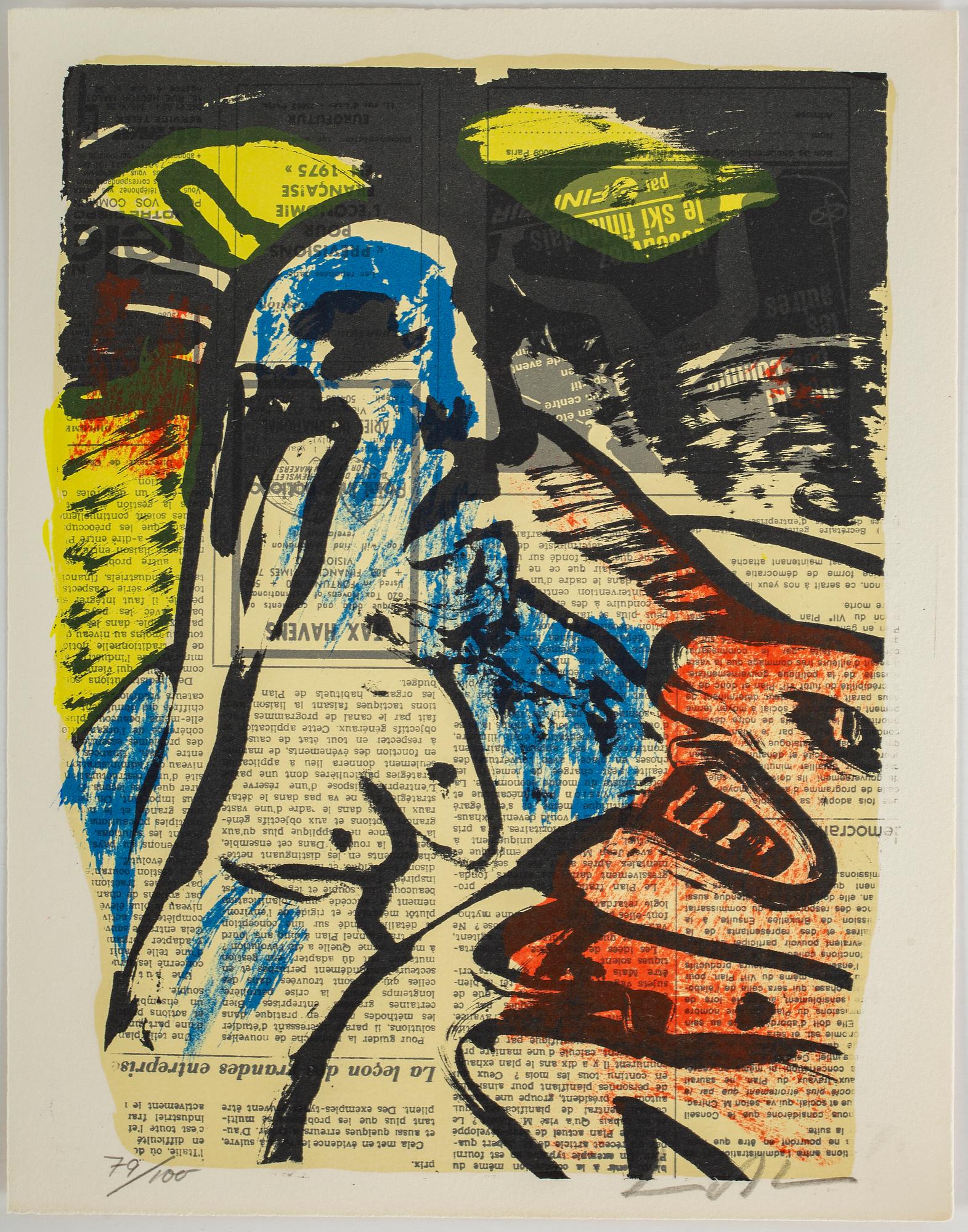 BENGT LINDSTRÖM, portfolio with 15 litographs in colour. Signed and numbered 79/100.