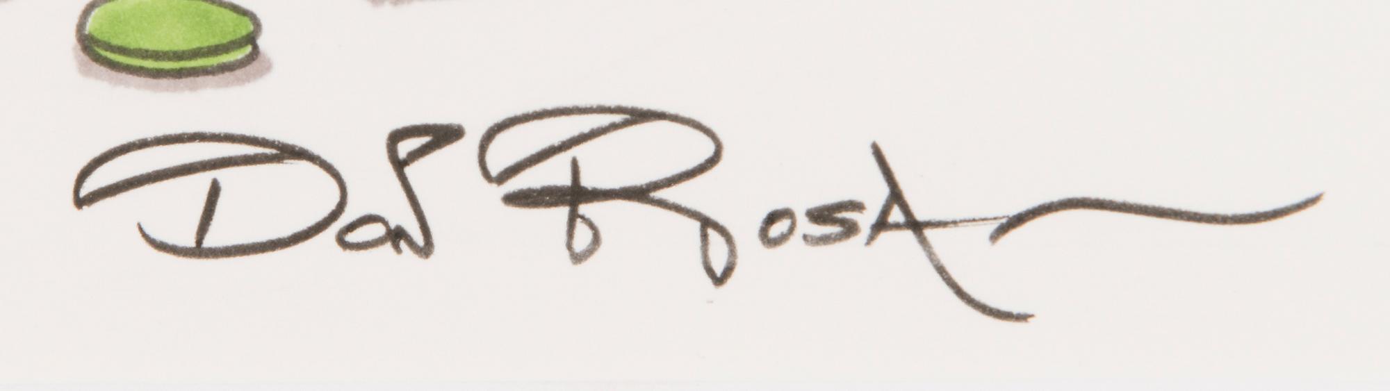 KENO DON HUGO ROSA, färgteckning, signerad.