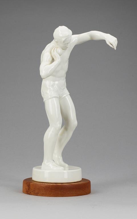 FIGURIN, porslin, Max Bochmann Meissen 1900-talets andra hälft.