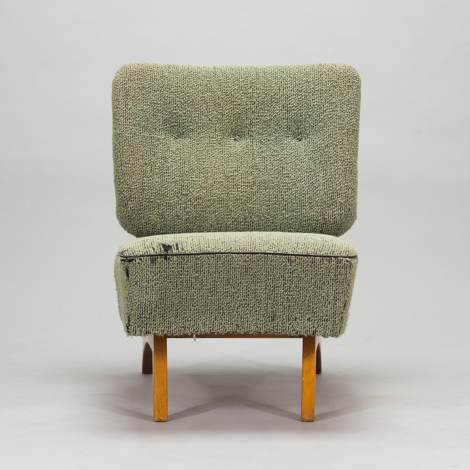 Oiva Parviainen, a mid-20th century 'Susanna' armchair for  Lahden Lepokalusto, Finland.