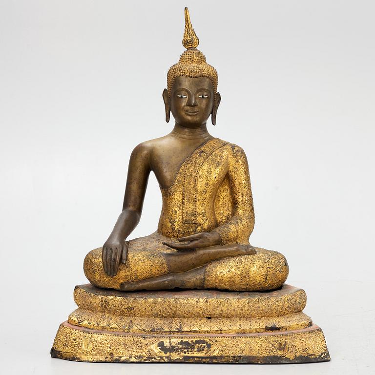 Budda, brons, Thailand, 1900-tal.