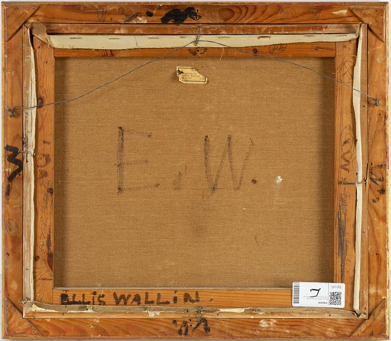 Ellis Wallin, oil on canvas, signed and dated 1934.