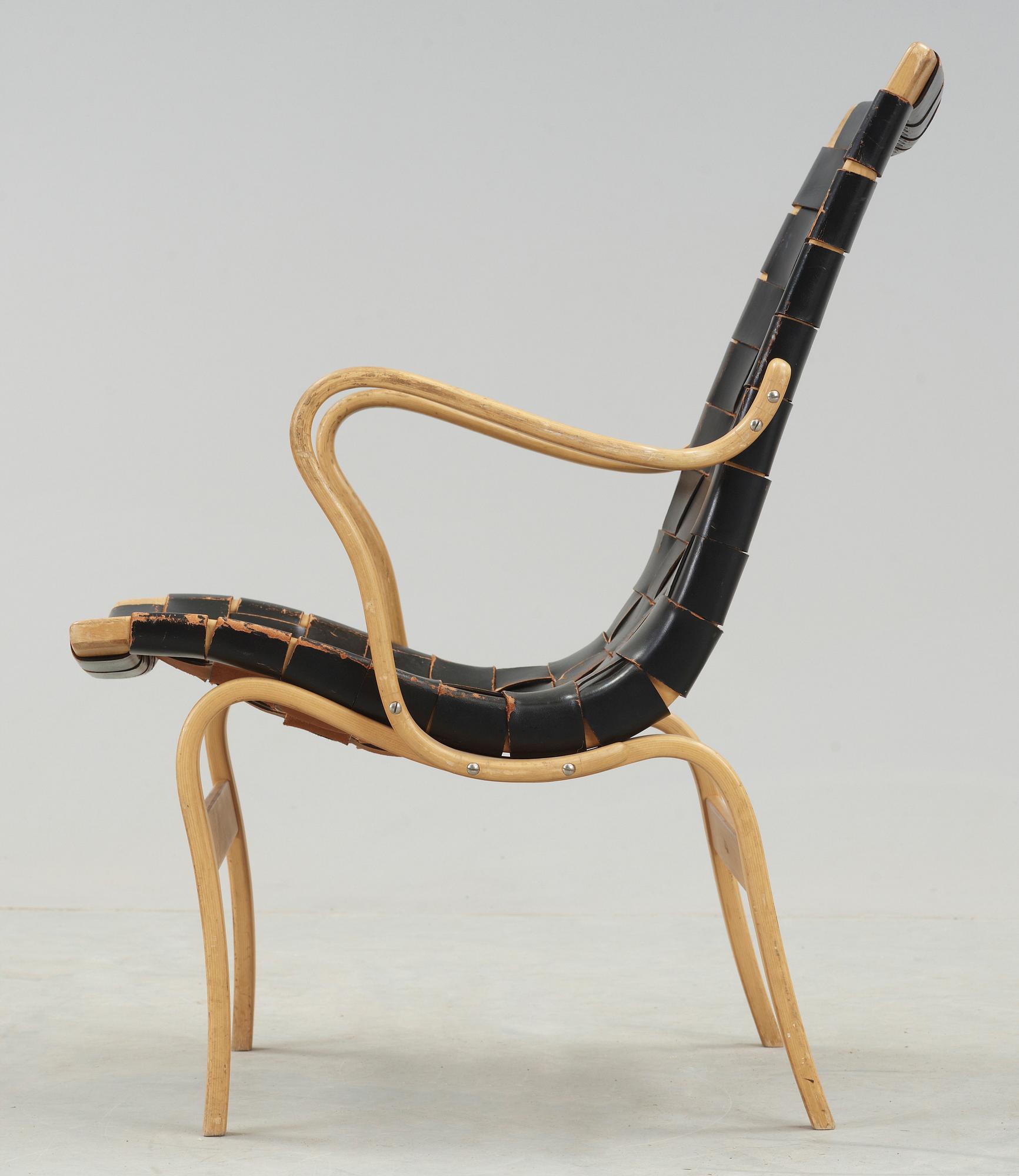 FÅTÖLJ, "Eva", Bruno Mathsson, Firma Karl Mathsson, Värnamo 1965.