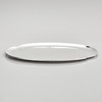 W.A. Bolin, a silver plate/tray, Stockholm, Sweden 1920.