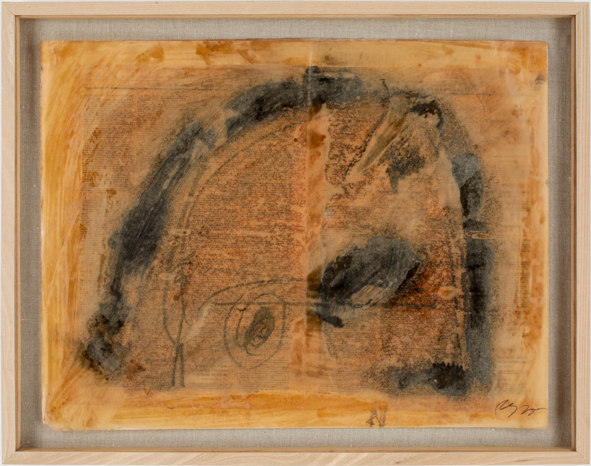 ARAMIS NEY, blandteknik på smörpapper, sign.