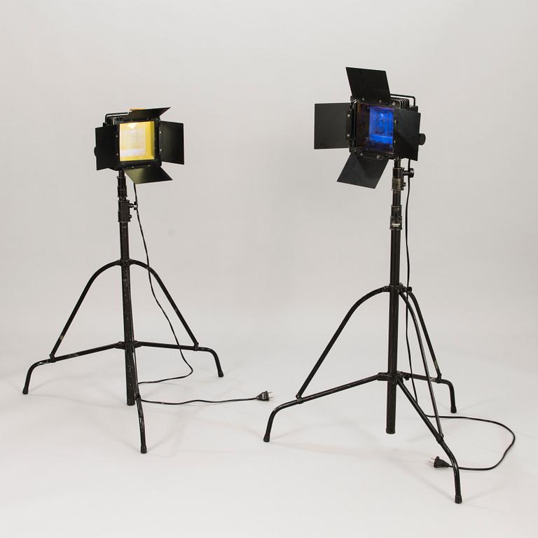 FOTOLAMPOR, 2 st, Kaiser Tyskland och Manfrotto, Italien.