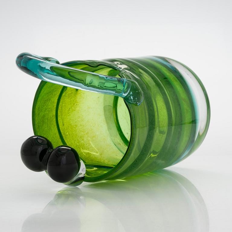 Oiva Toikka, "Pampula" malja / veistos, signeerattu Oiva Toikka Nuutajärvi Notsjö.