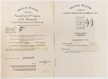 FRANCK MULLER, Casablanca, "10th Anniversary", wristwatch, 39,5 x 47 (55) mm.