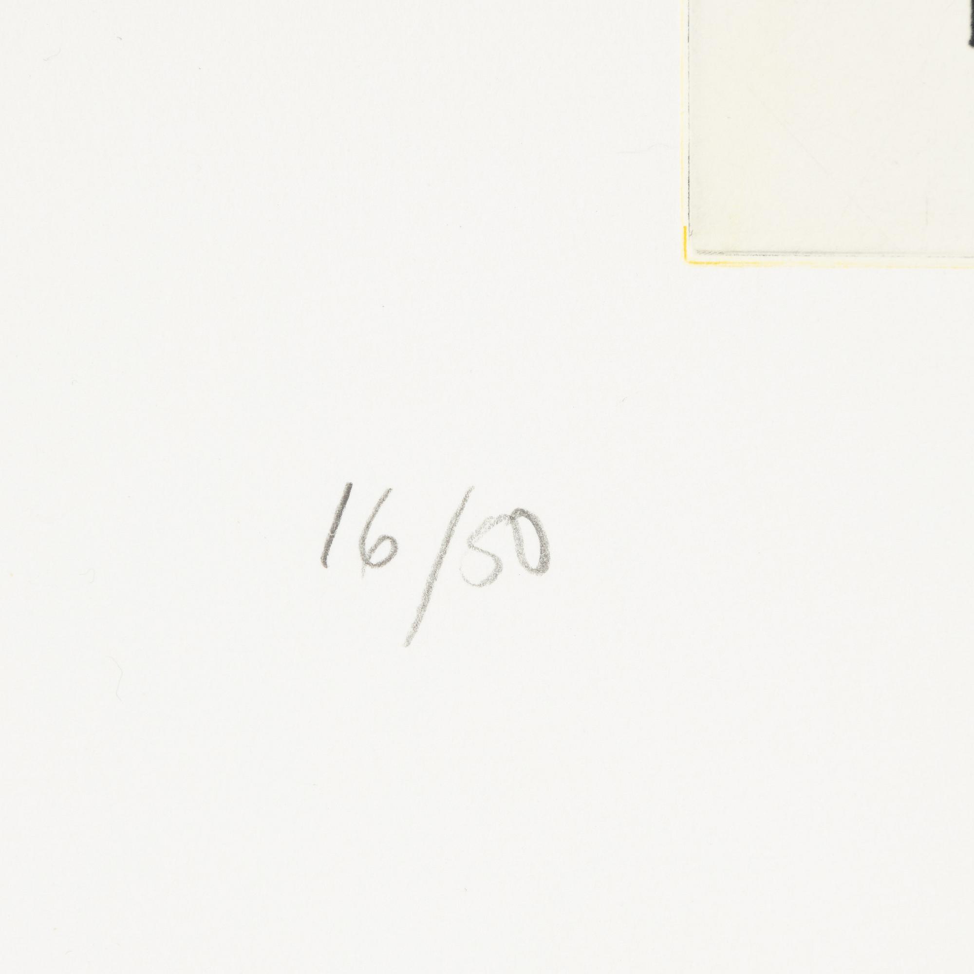 Jan Håfström, färgetsning, 2020, signerad 16/50.