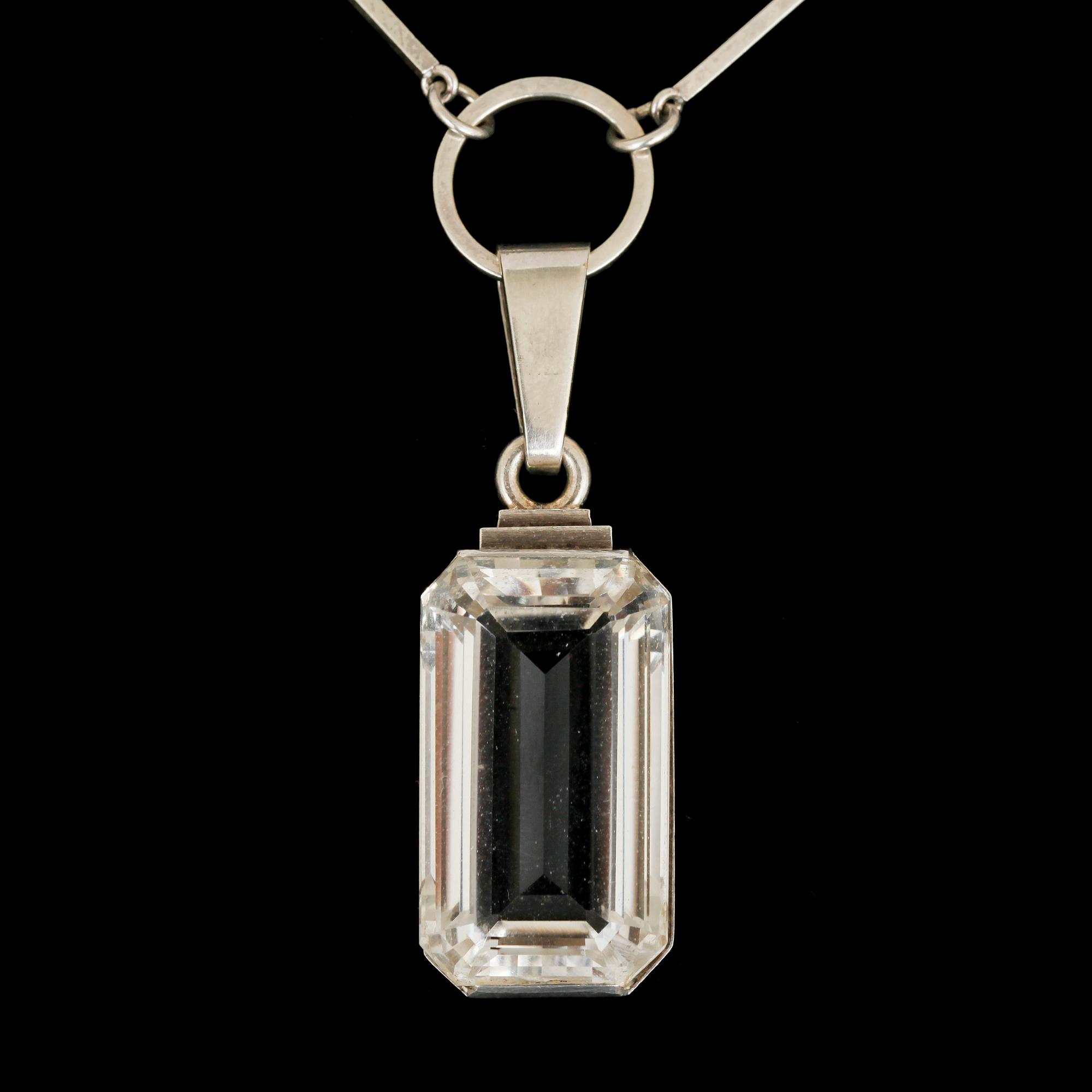 WIWEN NILSSON, hängsmycke, Lund 1947, sterling.