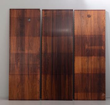 POUL CADOVIUS, a rooswood 'Royal system' shelving unit, third quater of 20th century, Denmark.