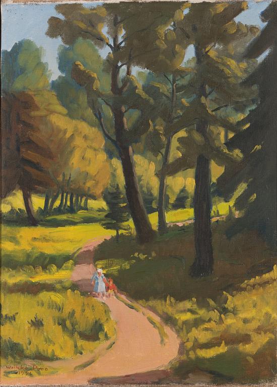 Weikko Puro, öljy kankaalle, signeerattu ja päivätty 1951.