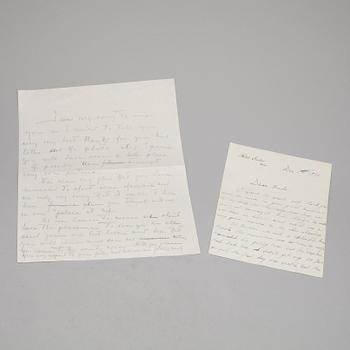 KUNGLIGA BREV, 2 st, Arvprins Gustaf Adolf av Sverige resp Prins Gottfried Hohenlohe-Schillingsfürst. Dec 1930.