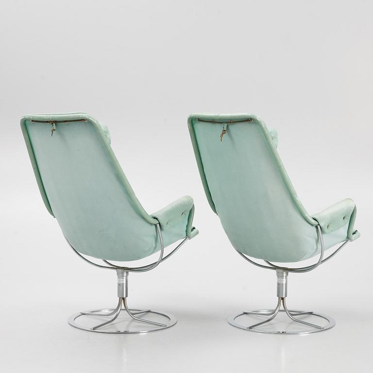 Bruno Mathsson, armchairs, a pair, "Jetson", Dux, late 20th century.