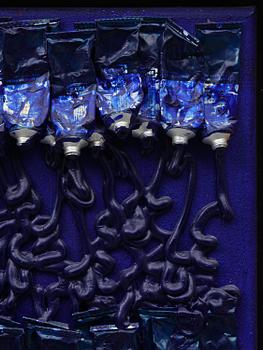 Arman (Armand Pierre Fernandez), ”Monochrome accumulation no 2505 (Ultramarin blue)”.