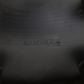 Kaija Aarikka, two pine wood sculpturers, Aarikka Finland.