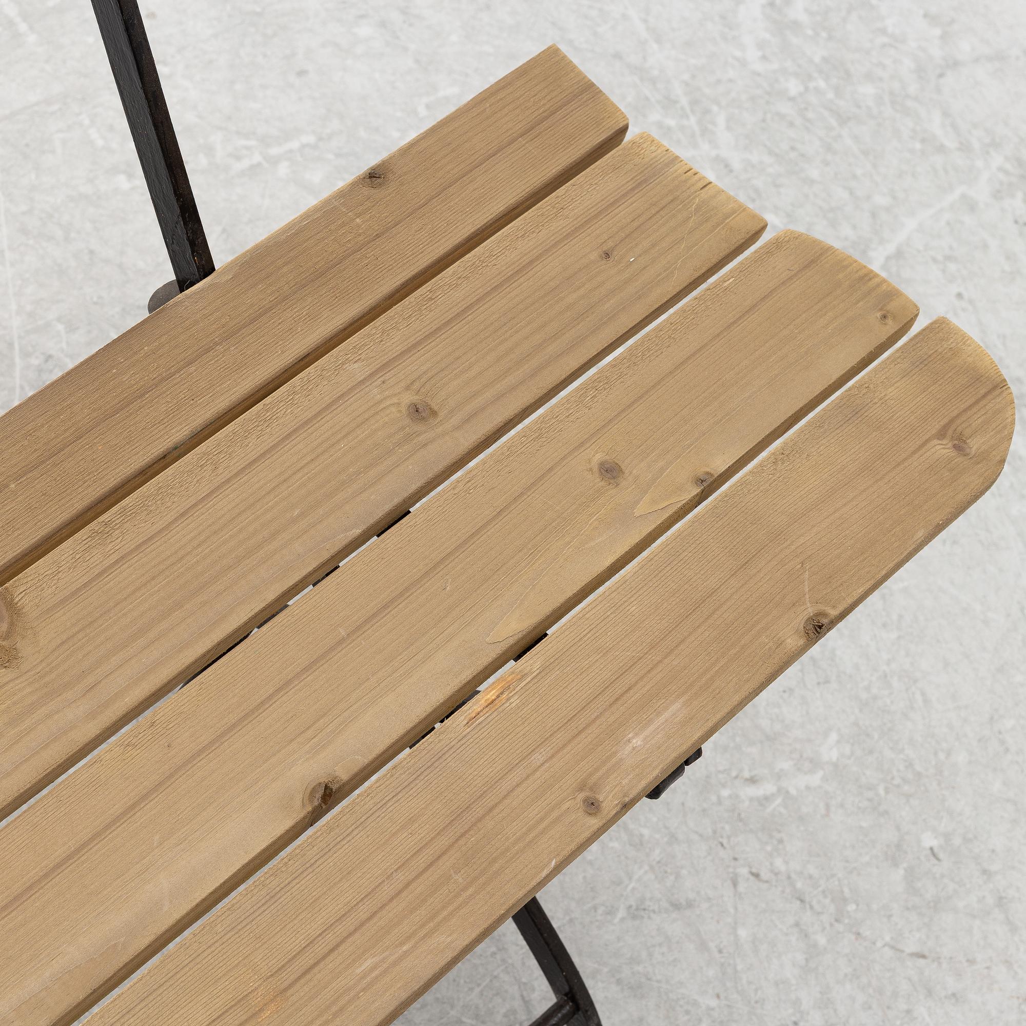 A garden bench, 20th century.