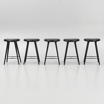 Space Copenhagen, five bar stools, Mater.