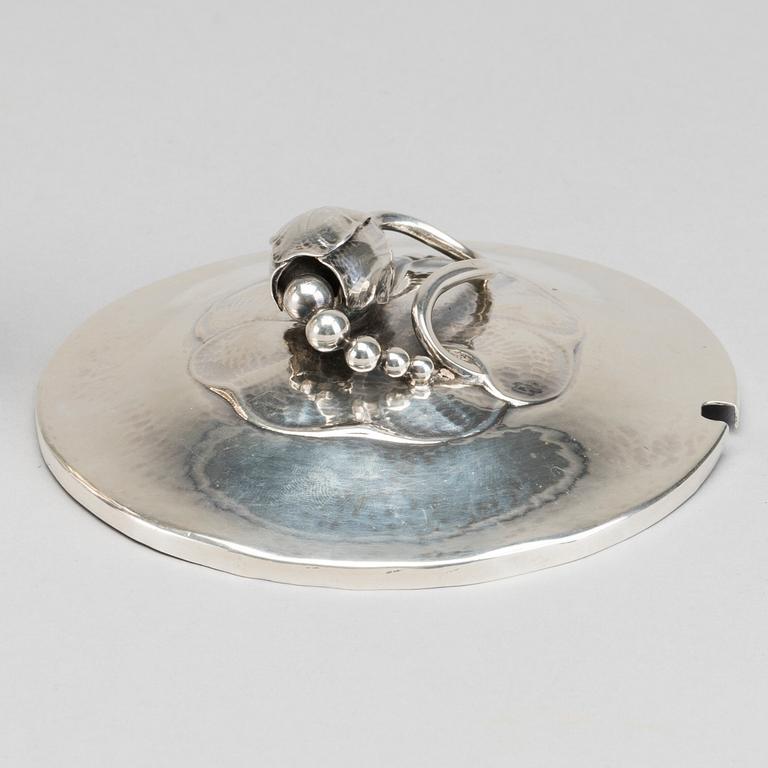 A Dani9sh 20th century 3 pcs sterling mark of G Jensen Copenhagen first half of the 20th century, total weight ca 347 gr.