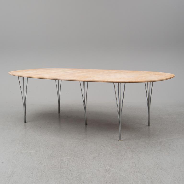 BRUNO MATHSSON & PIET HEIN, a 'Superellips' dining table, Fritz Hansen, Denmark, 1994.