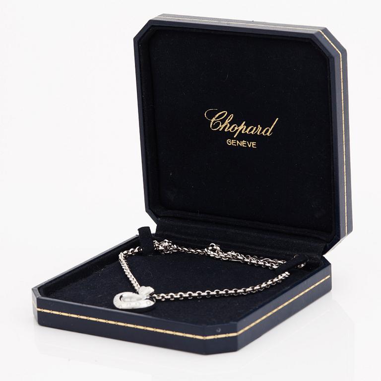 A Chopard "Happy diamonds" brilliant cut diamond pendant.