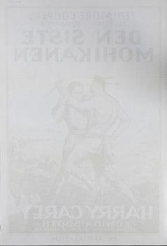 A vintage movie poster 'Den Siste Mohikanen (The Last of the Mohicans)', 1943.