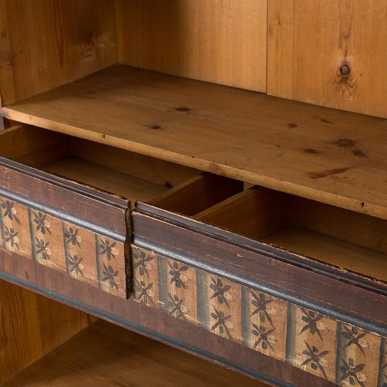 A SWEDISH FOLKLORE CUPBOARD.