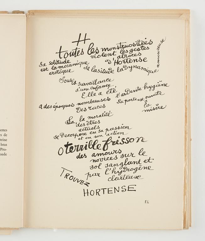 Fernand Léger, "Rimbaud - Les illuminations".