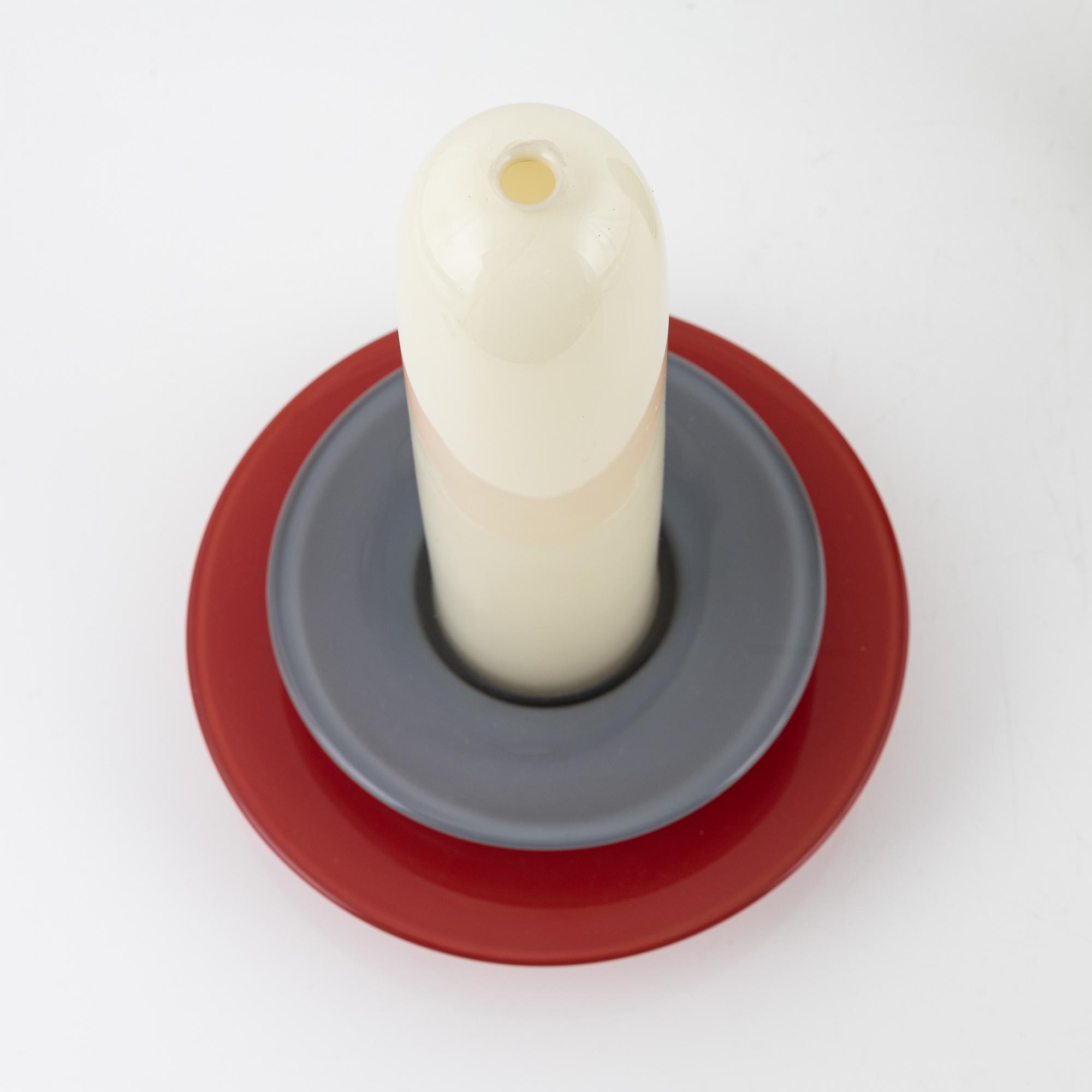 Matz Borgström, two unique glass sculptures, Transjö, -91.