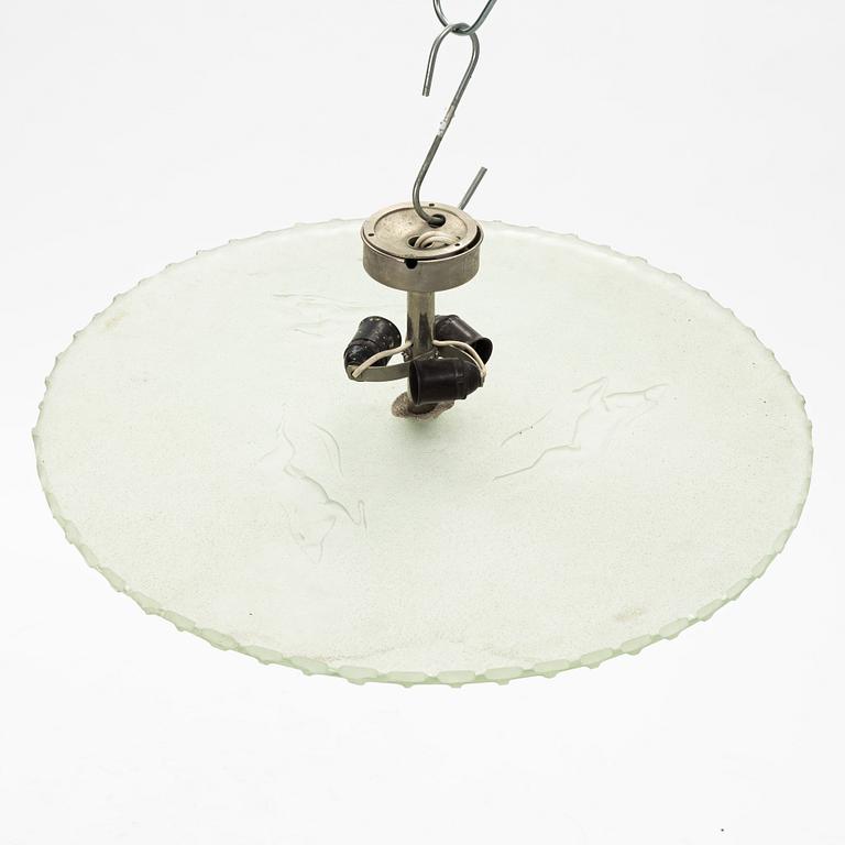A Swedish Grace ceiling lamp, 1930's.