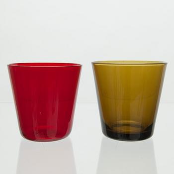 KANNA, DRYCKESGLAS 4 st, SMÅ GLAS 6+4 st, Kaj Franck, 1900-talets hälft.