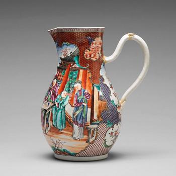 840. A large famille rose ewer, Qing dynasty, Qianlong (1736-95).