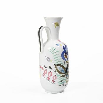Stig Lindberg, A faience vase with handle, Gustavsberg Sudio.