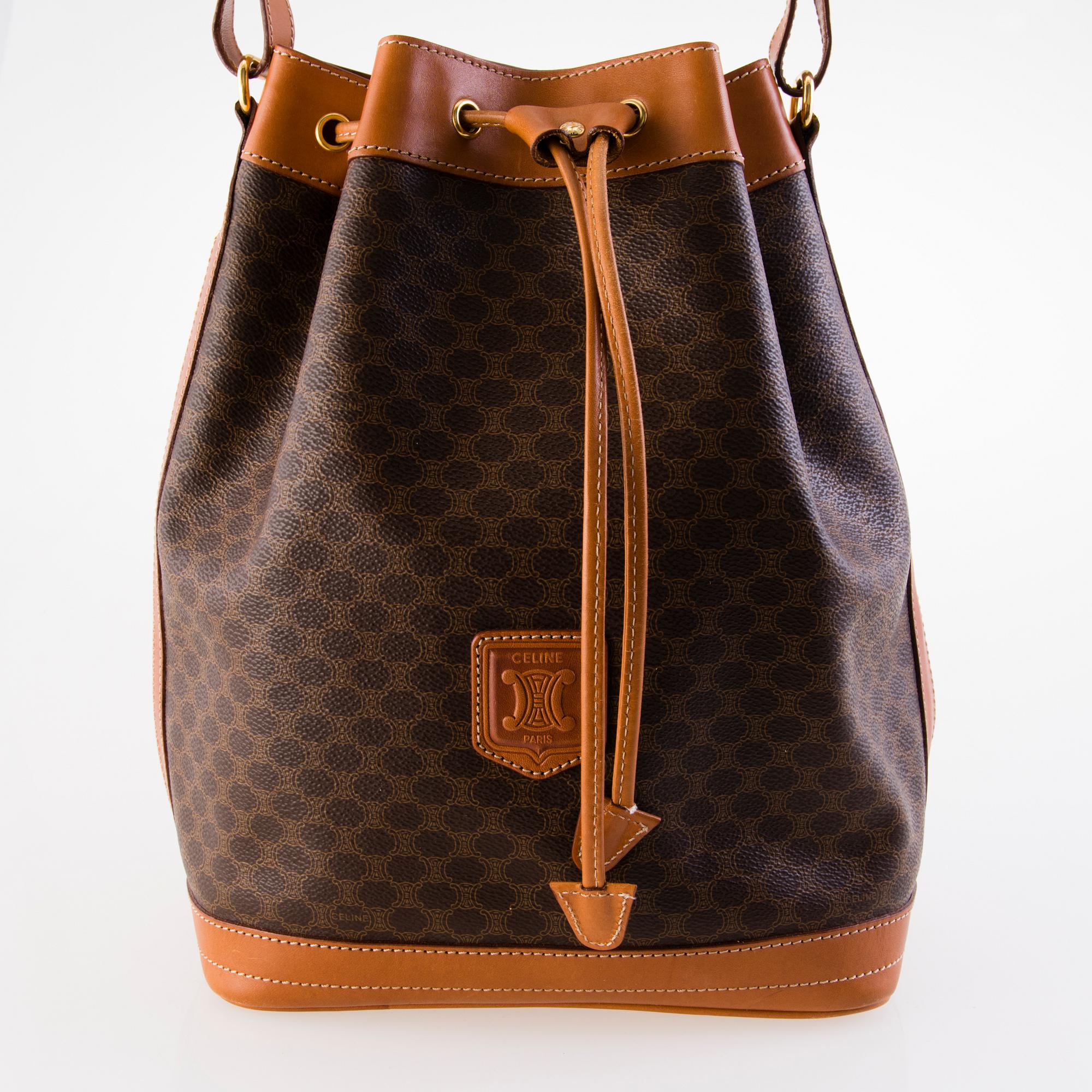 CÉLINE Macadam Bucket bag.