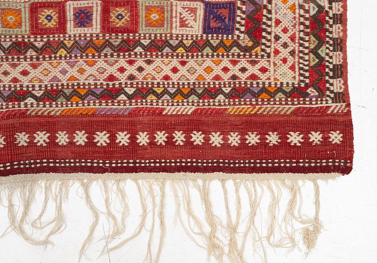 A flat weave textile, Anatolia, c. 222 x 165 cm.