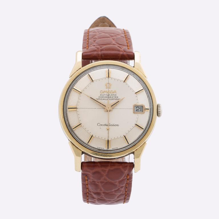 OMEGA, Constellation, Chronometer, "Pie-Pan", armbandsur, 34 mm.